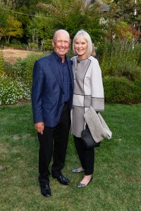 ROSS, CA - September 17 - Carsten Anderson and Gail Anderson attend Marin Art and Garden Center's 2021 Harvest Dinner on September 17th 2021 at Marin Art and Garden Center in Ross, CA (Photo - Drew Altizer Photography)