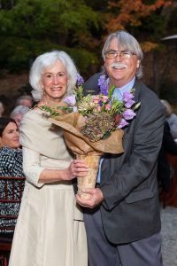 ROSS, CA - September 17 - Diane Doodha and Tom Perry attend Marin Art and Garden Center's 2021 Harvest Dinner on September 17th 2021 at Marin Art and Garden Center in Ross, CA (Photo - Drew Altizer Photography)